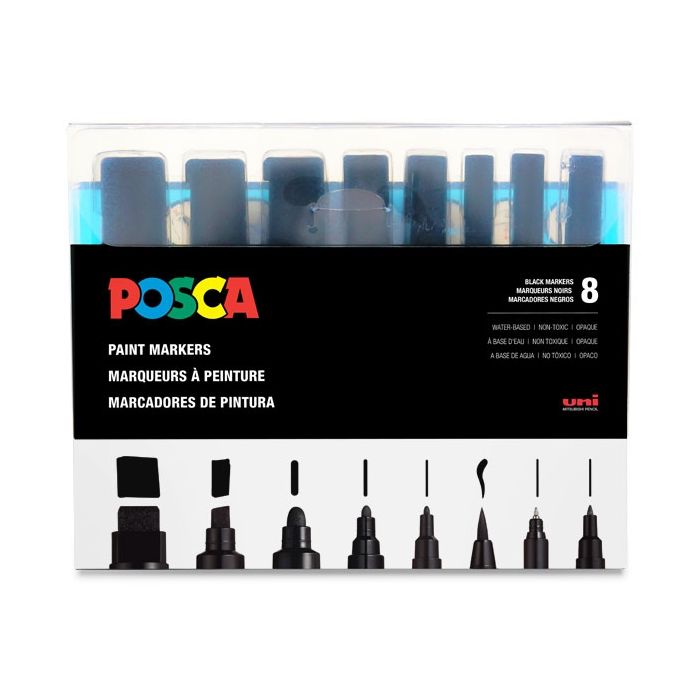 UNI POSCA Paint Pens Art Markers - PC-1M PC-1MR PC-3M PC-5M PC-8K